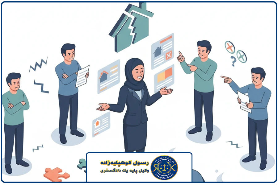 بن بست رایج | وکیل فروش ملک مشاع